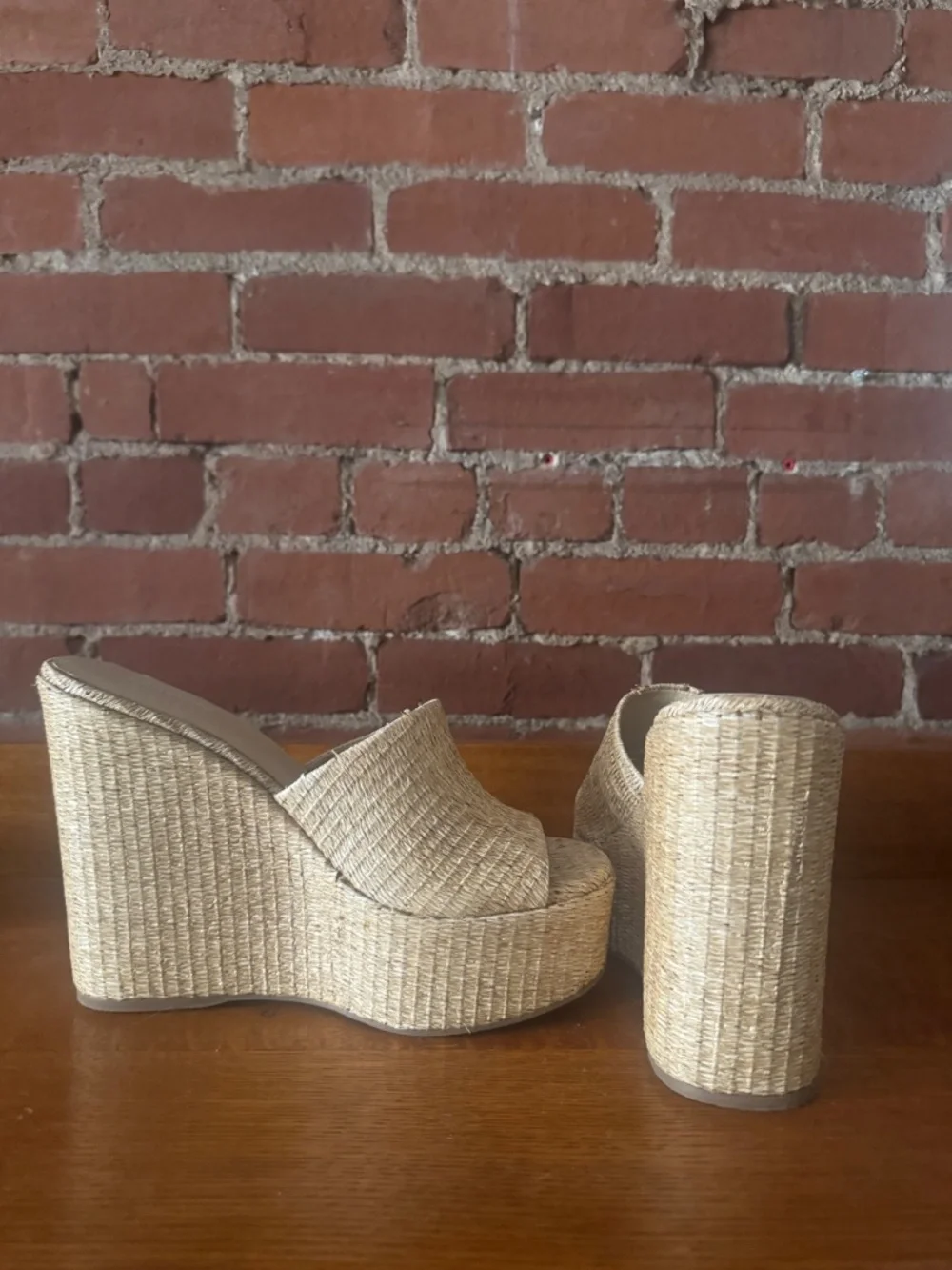 Larroude x Jennifer Fisher Wedge Sandals